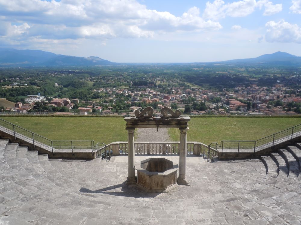 Sanctuary to honor goddess Fortuna Primigenia on a hill overlooking the rest of the city.