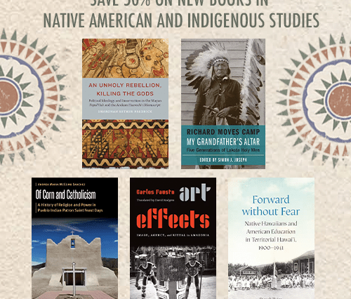 Five different covers of books about Indigenous peoples.